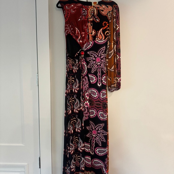 Black Sweet Mermaids One Shoulder Maxi Dress - FARM RIO - Picture 2 of 4